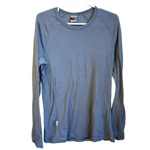 Men's Merino 200 Oasis Long Sleeve Crewe Thermal Top Gritstone Heather XL EUC